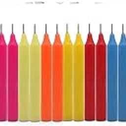 Stick Candles Healing Candles/Spell Candle Especially Meant for Healing, Chakras, Ritual Candles, Decoration, Lighting, Home Decor || Burning Time 3 to 4 Hours Each (Multicolor Stick, 50 PCS)-picture-18