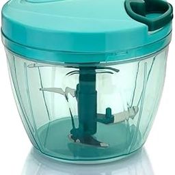 WORLDCART DIRECT Manual Vegetable Chopper with 6 Stainless Steel Blades, Kitchen String Cutter for Fruits, Onion, Dry Fruits, 950 ml-picture-25