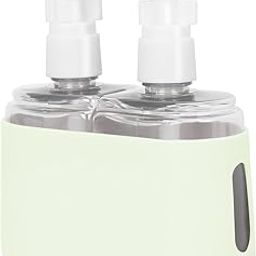 Travel Bottles for Toiletries - 2 In 1 Travel Size Bottles Travel Shampoo and Conditioner Containers for Toiletries, Refillable Travel Toiletry Bottles with Lid, Travel Accessories - Green, Green, 2 in 1-65