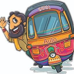 Skywalk India Souvenir Autorickshaw Driver Fridge Magnet (Multicolor) M-813-image-63