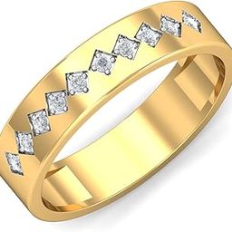 14KT Yellow Gold Suave Ring for Men/Women-image-41