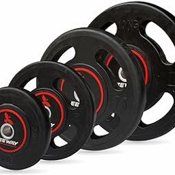 LEEWAY Metal Integrated (50Kg Combo) Weight Plates 31mm | 4 Cut Design | Olympic Barbell Spare Gym Weight Plates for Strength Training | Olympic Weight (2.5X2+5X2+7.5X2+10X2)-image-50