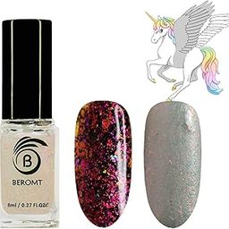 Beromt Nail Polish, Glossy Finish, Multicolor, 8Ml-image-1