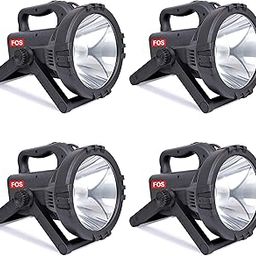 FOS LED Search Light 20W with 2400 mAh Lithium-ION Battery (Range up to 2 KM.) 2 Modes Rechargeable Handheld Torch - 1 Year Warranty and BIS Certified (Pack of 4)-18