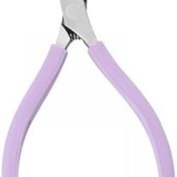 UJEAVETTE® 4xStainless Steel Cuticle Cutter Scissors Anti Slip Silicone Handle Salon Purple-image-8