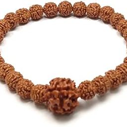 Lab Certified Original Panchmukhi Rudraksha Bracelet | AAA Grade Hand-sorted Rudraksha Stretchable Bracelet |Unisex both for Men and Women-47