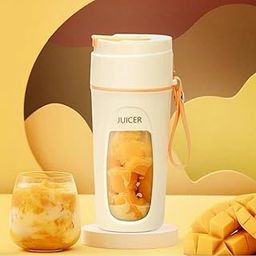 Rhonnium Portable Mini Electric Juice Blender 340ML Mini Portable Juice Blender | Electric Fresh Fruit Mixer for Travel, Gym & Sports-image-75
