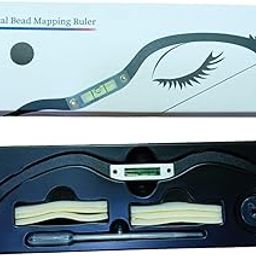 TTS Horizontal Bead Mapping Ruler for Eyebrow, Eyebrow Shaping Kit,Eyebrow Shaper, Eyebrow Ruler Eyebrow Corrector, Professional Level Measure Tool for Eyebrow (Black)-6
