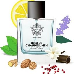 Khulafa Blue De Chanal Inspired Perfume | Fresh & Woody Fragrance with Citrus, Amber & Incense | Long-Lasting Scent | 100% Scent Match | Gift for Men | Ideal for Office, Evening & Casual Wear | 50ML-image-36