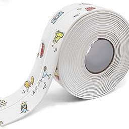 Plenteous Multi-Printed Waterproof Caulk Tape Strip 3.2m x 3.8cm – Self-Adhesive, Oil-Proof Sealing Tape for Kitchen Sink, Toilet Base, Bathtub Gaps & Bathroom Corners (Pack of 1 | Multi-Print Design)-image-9