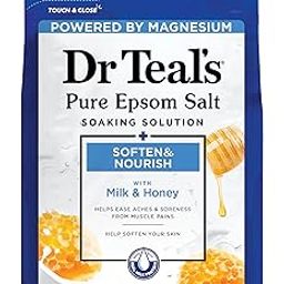 Dr. Teal's Epsom Salt Soaking Solution Soften & Nourish with Milk and Honey 48oz-image-67