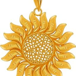 22Kt Yellow Gold Pendant For Women, Gold-image-69