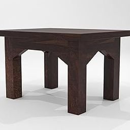 SNAP LOOKS FURNITURE Solid Wood Standard Foot Stool | Stools for Sitting | Sofa Side Table Living Room | Nesting Table | Stools for Sitting,Wooden Furniture | Corner Stool for Kitchen (Color-Walnut)-image-40