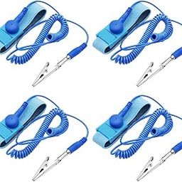 Antistatic Wrist Strap，Adjustable ESD Wristband Bracelet with Grounding Wire Alligator Clip - for Working on Sensitive Electronic Devices, Blue-4-image-47