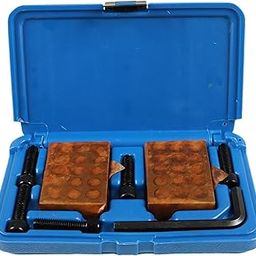 TINVHY 1-2-3 Blocks Matched Pair Hardened Steel 23 Holes (1x2x3) 123 Set with Screws & HEX Key Precision Ground Machinist Set Up Blocks-9