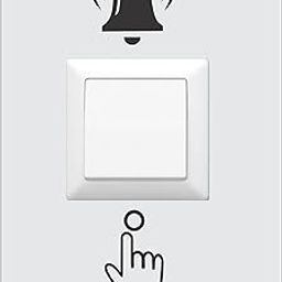 Asmi collection Vinyl PVC Ring The Bell Wall Sticker, (Multicolour, 1.96 x 1.96 x 19.68 Inches, Standard)-image-61