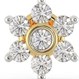 Real Diamond Nose Pin for Women 18 k Gold | Original Diamond & 18kt Gold Nose pin | 18k BIS Hallmark (750) Nose Stud for Women & Girls with Piercing for Birthday & Diwali Gift-image-18