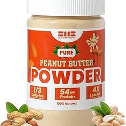 Build My Body | BMB - Pure Peanut Butter Powder | 54g Protein | Unsweetened | Unsalted | 100% Natural | 1/3 Calories | 4x Less Fat | Ideal for Smoothies, Spreads, Baking & Fitness Diets | 227g-image-60