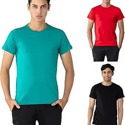 chromozome Mens Cotton Rich Regular Fit T-Shirts (Pack of 3)-picture-1