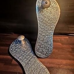 Wooden Cave Silver Chappal for Men Women | Khadau Slippers with Silver Layering for holy Purpose-image-21