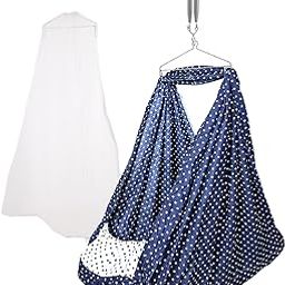 beetot Cotton New Born Baby Swing Cradle (Jhula) | Cradle Cloth With Removable Mattress Bed, Mosquito Net, Weight Capacity Up To 20Kg | Age From 0-12 Months (Navy Blue)-image-53