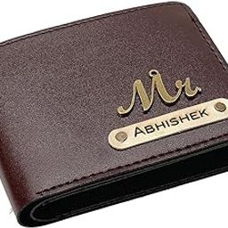 Customised Men's Leather Wallet - Mr Leather Wallet for Mens - Name/Logo Printed - Brown-13