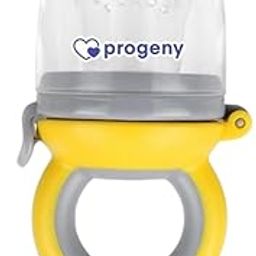 Progeny Pacifier Fruit Feeder Soft Silicone Fruit & Veggie Feeder for Babies | Mickey Chewing Teether | Hygienic, BPA-Free Pacifier for Infants 3+ Months (Lemoney Grey)-image-73