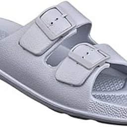 Flex Men's Dual Strap Slippers | Ultra Lightweight EVA Slides with Buckle Design | Stylish & Anti-Skid|Waterproof & Everyday Flip Flops For Gents & Boys Pack of 1-image-89