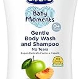 Chicco Baby Moments Gentle Bodywash & Shampoo with Green Apple & Peach, 200ml | Head-to-Toe | No Tears Formula | Hydrated Skin & Hair | Dermatologically Tested | Parabens & Phenoxyethanol Free-image-13