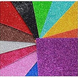 YBN Art and Craft Foam A4 Size Glitter Sheets, Scrapbooking, Paper Decorations (Multicolour, 10 Pcs) with Free Motivational Book-22