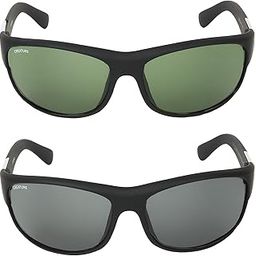 Black & Green Wrap-Around Sunglasses Combo with UV Protection (Lens-Black & Green||Frame-Black & Green||SUN-018-019)-image-14