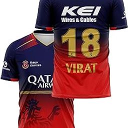 RCB New Jersey 2025 Virat 18 Jersey Tshirt (Men,Kids,Boys)-image-11