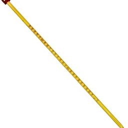 Labworld glass Mercury thermometer 0 to 360 degrees celsius 300mm long for laboratory industrial and household temperature measurement of liquids milk and chemicals with plastic case , Yellow-19