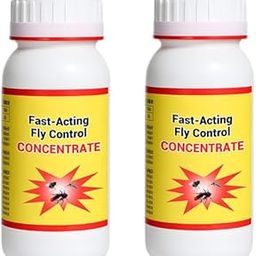 Fast-Acting Fly Solution Concentrate | Pack of 2 x 200ml | Makes 20L Spray | Odor-Free Surface Freshener | For Home, Hotel, Kitchen & Farm Surroundings | Pet & Child Friendly Formula-image-68