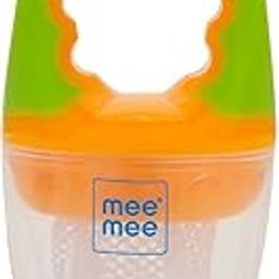 Mee Mee Fruit and Food Nutritional Feeder with Soft Mesh Sack (Orange/Green)-picture-32