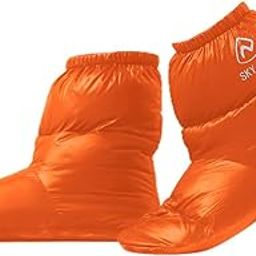 THE STYLE SUTRA® Outdoor Camping Duck Down Slippers Sock Shoes Warmer Boot Booties Orange L | Sporting Goods | Outdoor Sports | Camping & Hiking | Clothing | Men's | Socks-image-97