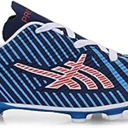 Football Shoes with Rubber Studs - Ideal for Hard & Artificial Turf Surfaces | Lightweight Comfort & Better Control | Perfect for Sports & Soccer | Men, Women, Unisex | Orange, Golden, Blue-picture-2