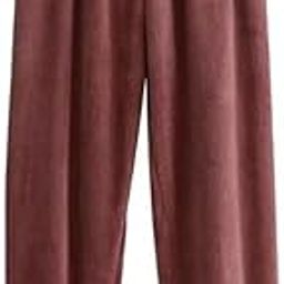 Women's Fleece Pajama Sleepwear Plain pajama multicolour pack of 1 free size-image-51