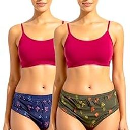 Women Underwear Pack of 2 Cotton Innerwear Hipster for Ladies Soft Printed Sexy Panty Briefs A1 Quality Stitched Inner Elastic for Everyday use-image-71