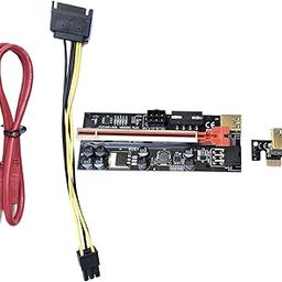 RISERS Card Ver009C Driver-Free for GPU Mining Cable red with light Computer Cables & Connectors | Other Computer Cables-17