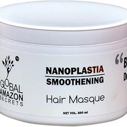 TMTKeratin Premium Nanoplastia Smoothening Hair Masque | with BTX Omega3 Bio Keratin | Shiny Silky and Smooth Hair | Fizz Control | Sulphate & Paraben Free Hair Mask | 500ml | Unisex-image-95