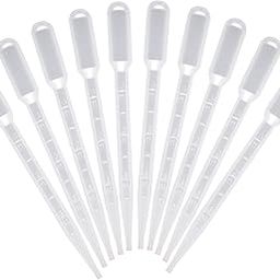 nsb herbals 3 ml Transfer Graduated Pipettes Graduated 0.5 ml Dropper, Ink Filler (Pack of 10)-11
