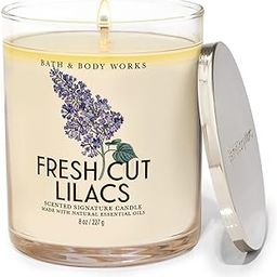 Bath & Body Works Fresh Cut Lilacs Signature Single Wick Candle-54