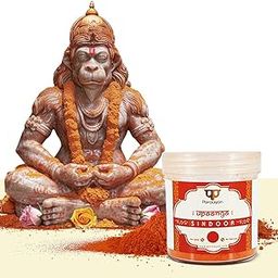 Paraayan Pure Orange Sindoor for Hanuman Pooja | 100 Gram | Pack of 2 | Roli Kumkum Powder for Puja (Bhagwa Sindoor for Puja)-image-62