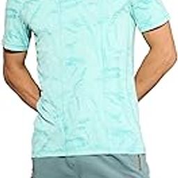 Men's Slim Fit Printed Crew Neck Half Sleeve T-Shirt for Sports, Gym & Running-picture-10