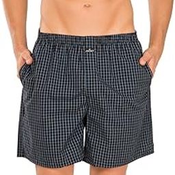 Men's Cotton Boxers (Pack of 2)(1223-0205-C2526_Check C2526_Large)(Color May Vary)-image-43