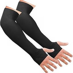 SNMMIFER UV Protection Arm Sleeves with Thumb Holes, Nylon Sun Protection Hand Cover for Running and Cycling, Unisex-image-77