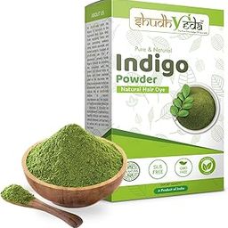 ShudhVeda 100% Pure & Natural Indigo Powder For Hair Dye (200 Grams)-image-82