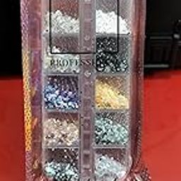 Professional Nail Art Glitter Set, Multi-Color Holographic Sequins, 12 Compartments-image-96