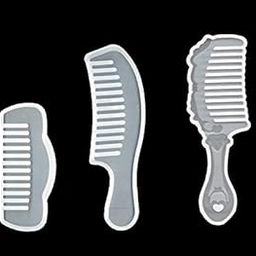 BanteyBanatey® Resin Art Silicone Casting Mould Epoxy Mold Silicon DIY Hair Comb Combo (Set of 3 Pcs)-picture-22